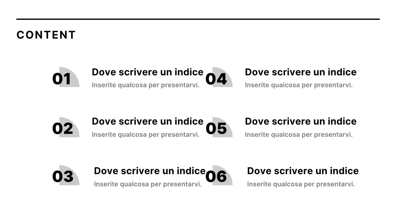Relazione aziendale minimalista in bianco e nero