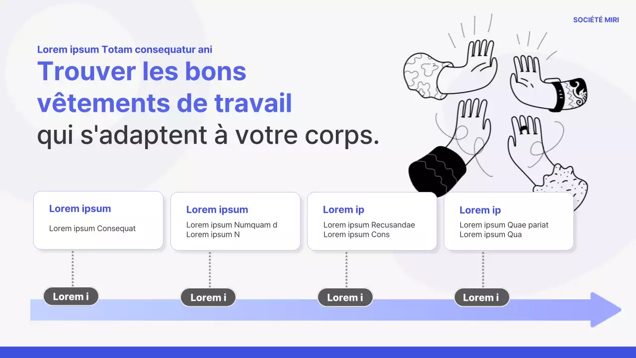 Formation d'accueil simple en bleu