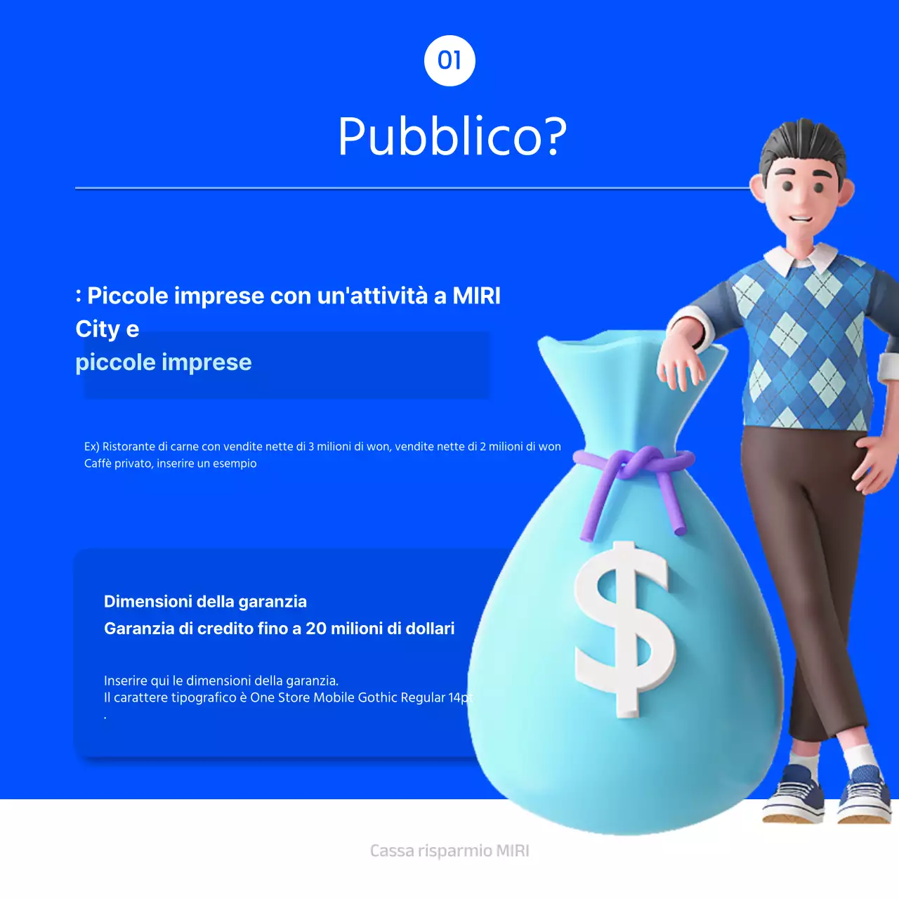 Sui prestiti a basso tasso di interesse con tonalità di blu e bianco