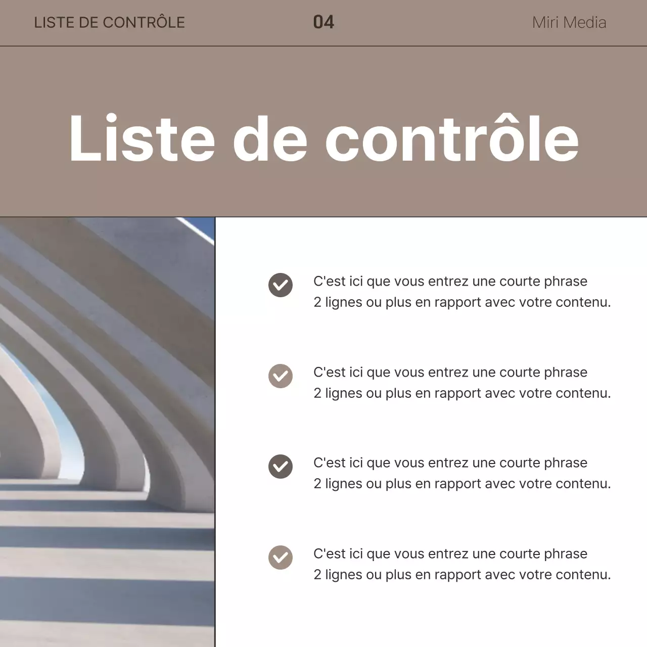 Une lettre d'information commerciale simple en brun et blanc