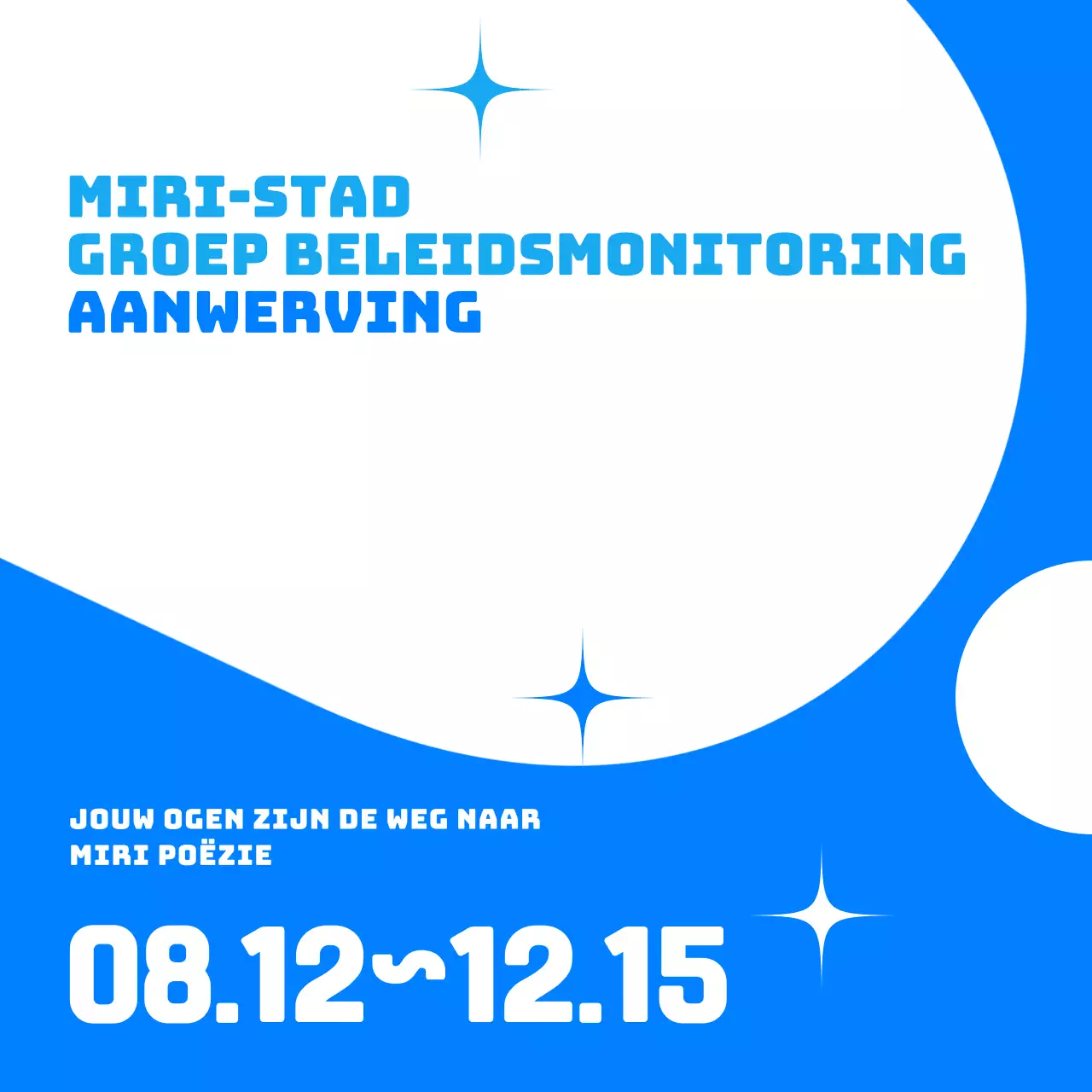 Monitoren van het eenvoudige beleid van Blue Bevorderen van de werving van burgers