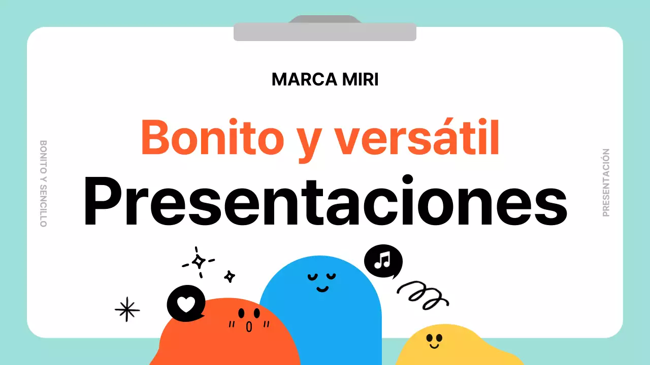 Una sencilla y bonita guía en azul claro y blanco