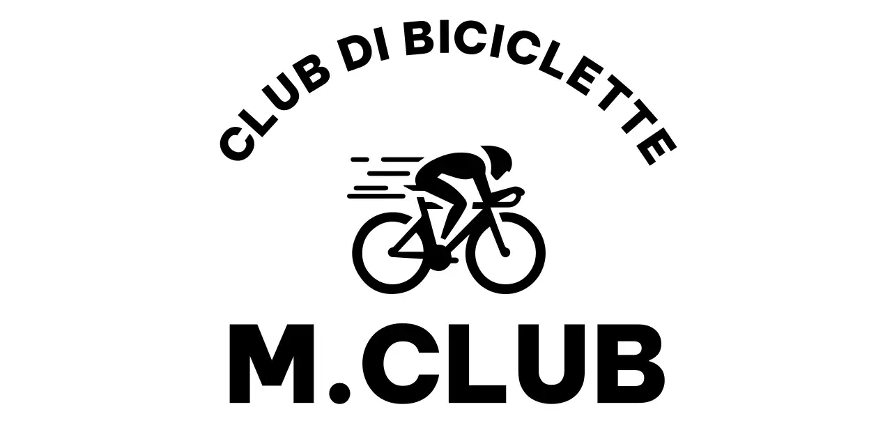 Una semplice mazza con l'illustrazione di una bici da corsa