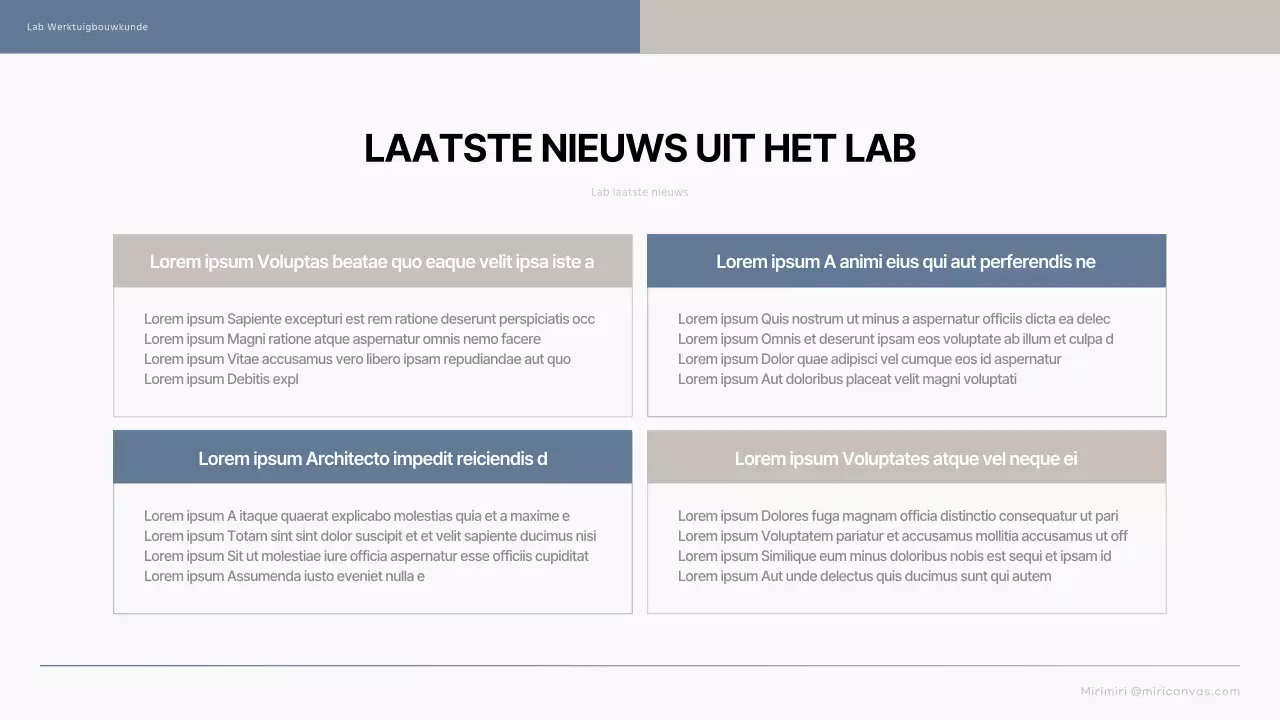 Een eenvoudige blauw-beige inleiding tot afgestudeerde laboratoria