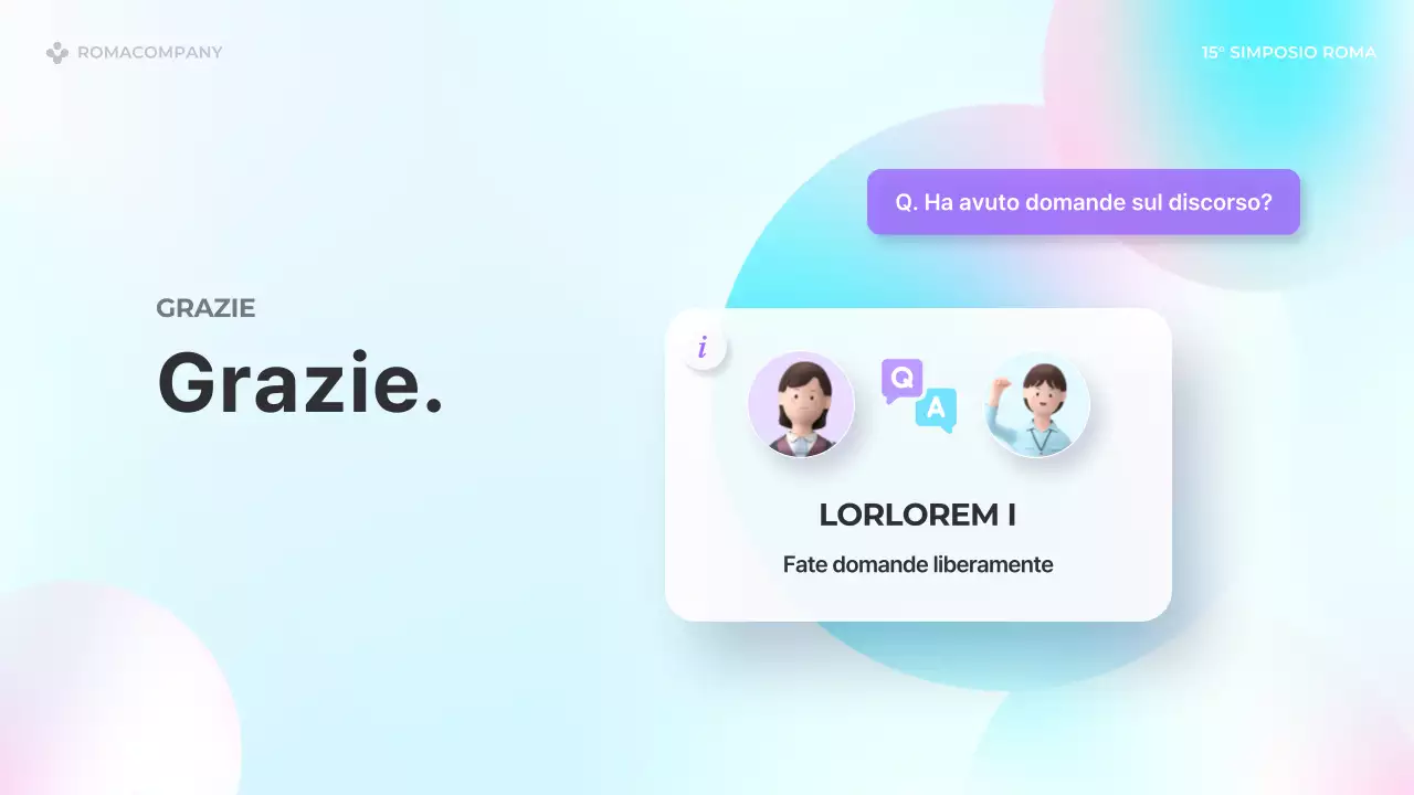 Presentazioni per diffusori di tendenza in azzurro e rosa