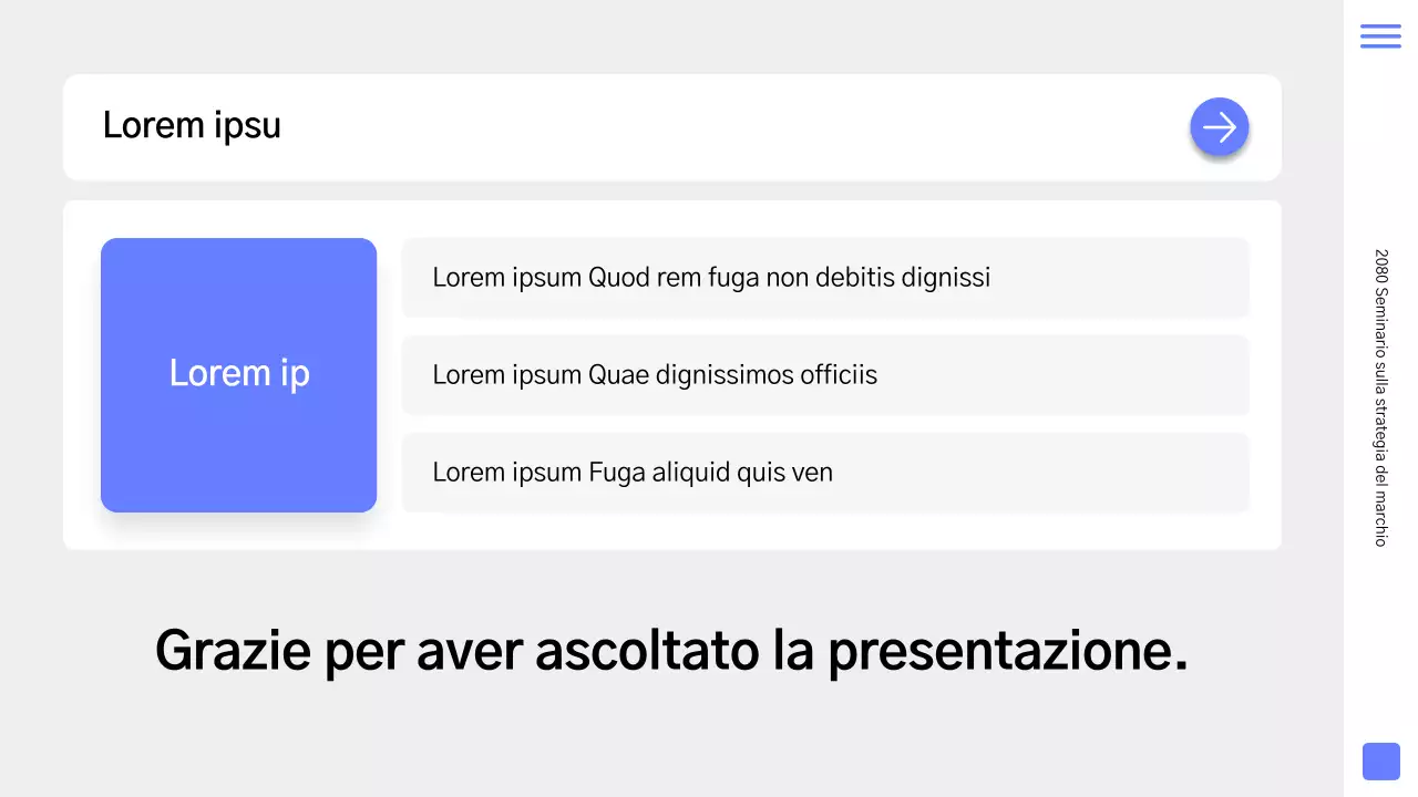 Un semplice primer per la strategia del marchio in blu e grigio
