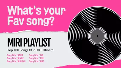 Pink Retro Music Playlist YouTube Thumbnail