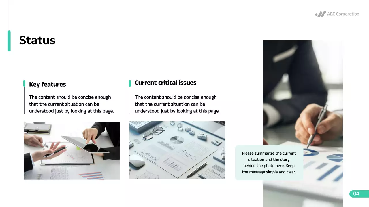 White Professional Strategy Report Document Presentation