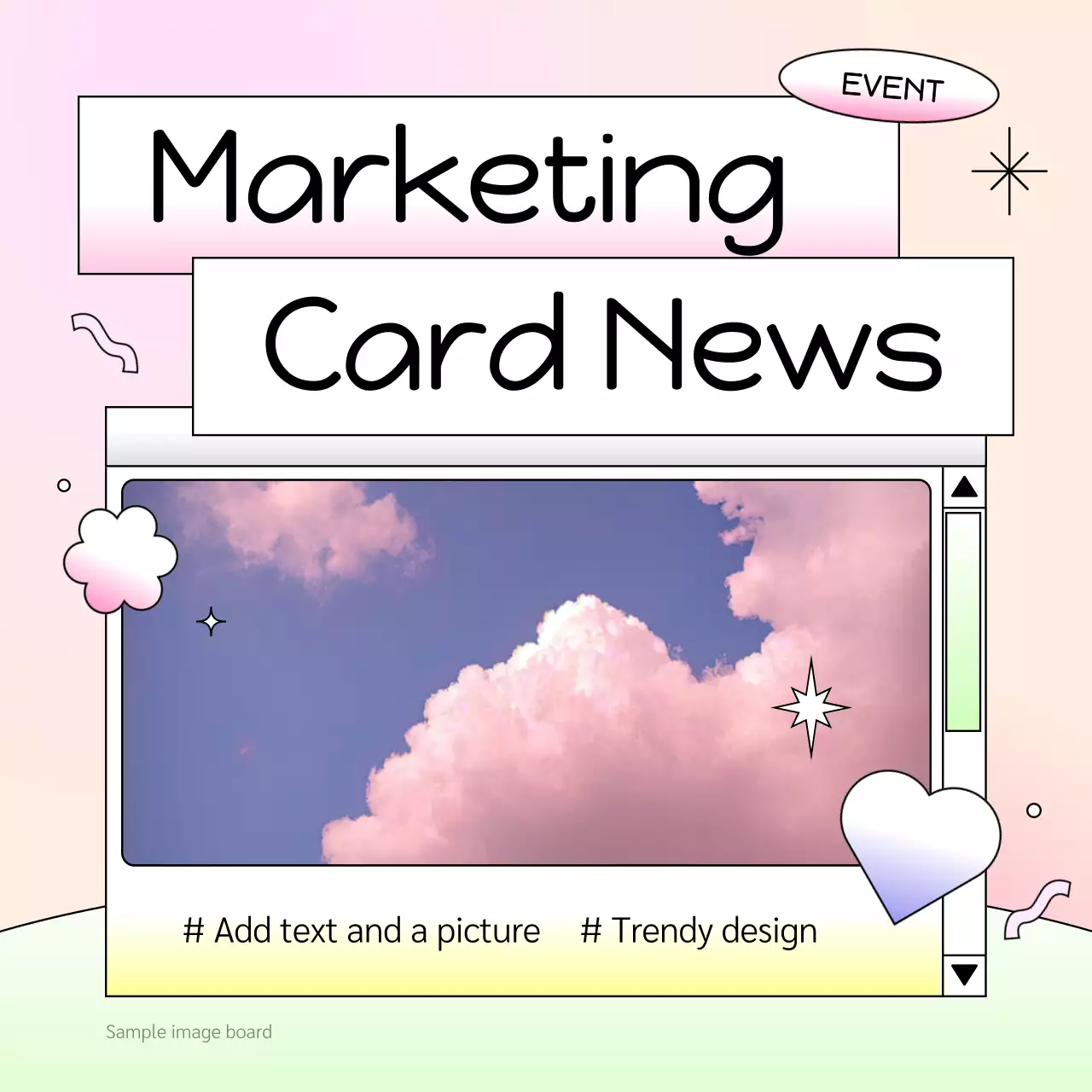 Pastel Trendy Marketing Event Instagram Carousel