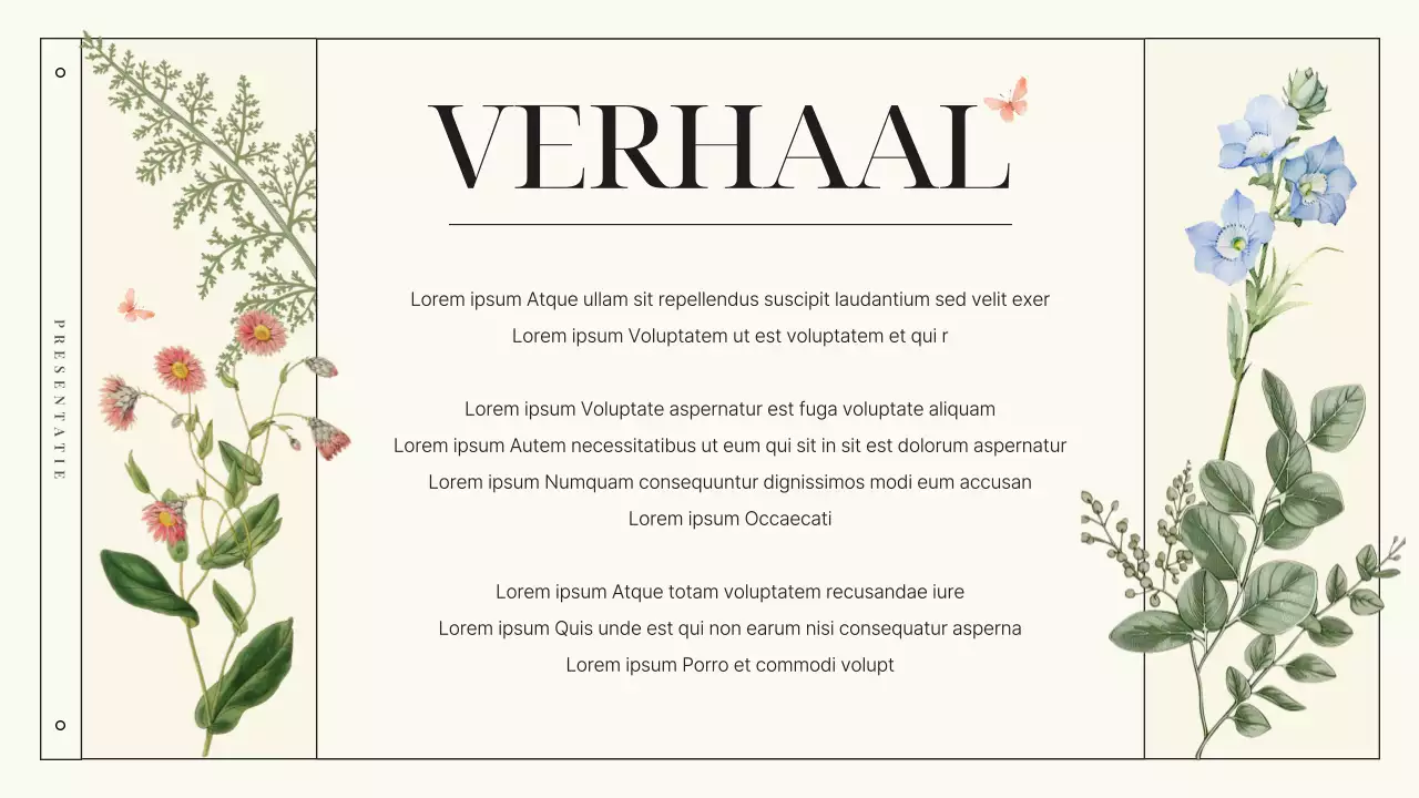 Een merkintroductie van het ivoorkleurige, luxueuze merk Botanic Flowers