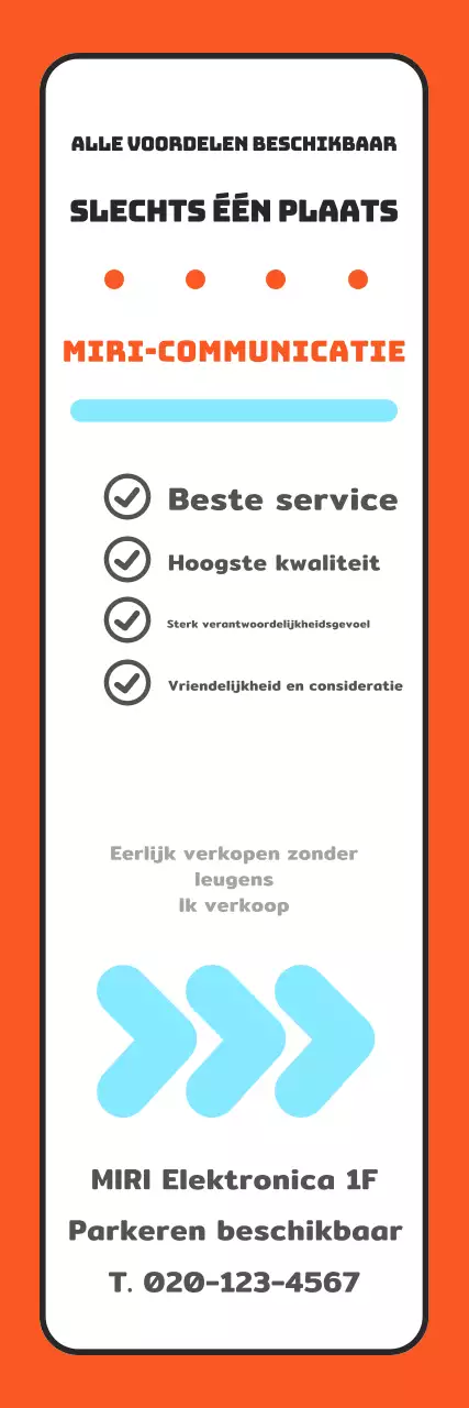 Promoot een kitscherig oranje evenement voor mobiele-telefoondragers