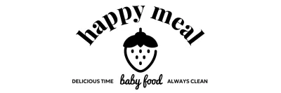 Promote your baby food cafe with cute strawberry illustrations