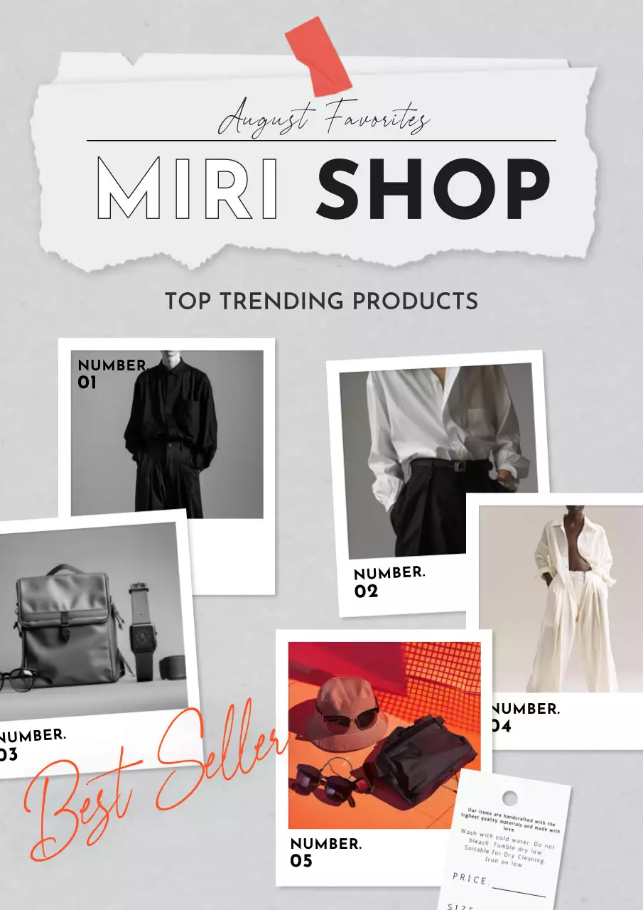 Grey Modern Fashion Promotion Poster