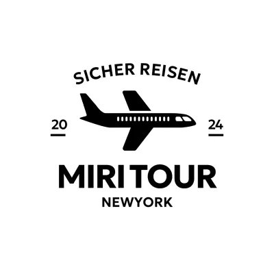 Reise-Werbelogo mit einem Flugzeug