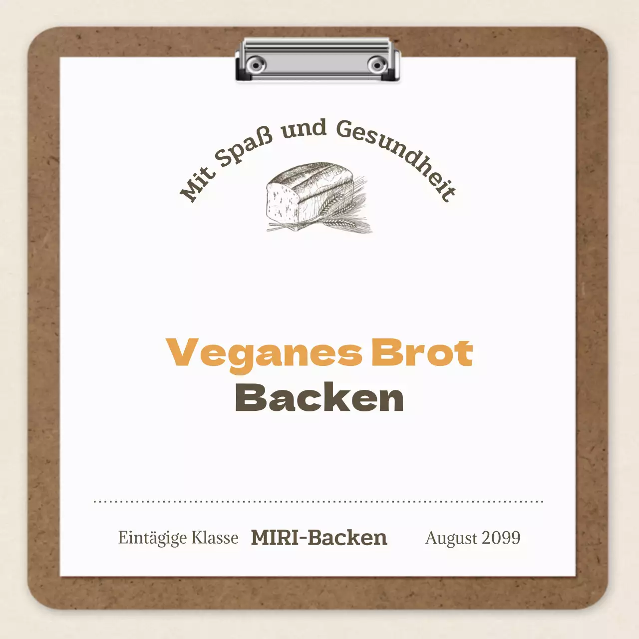 Brown und Vintage Backen Ein-Tages-Kurs Rezept