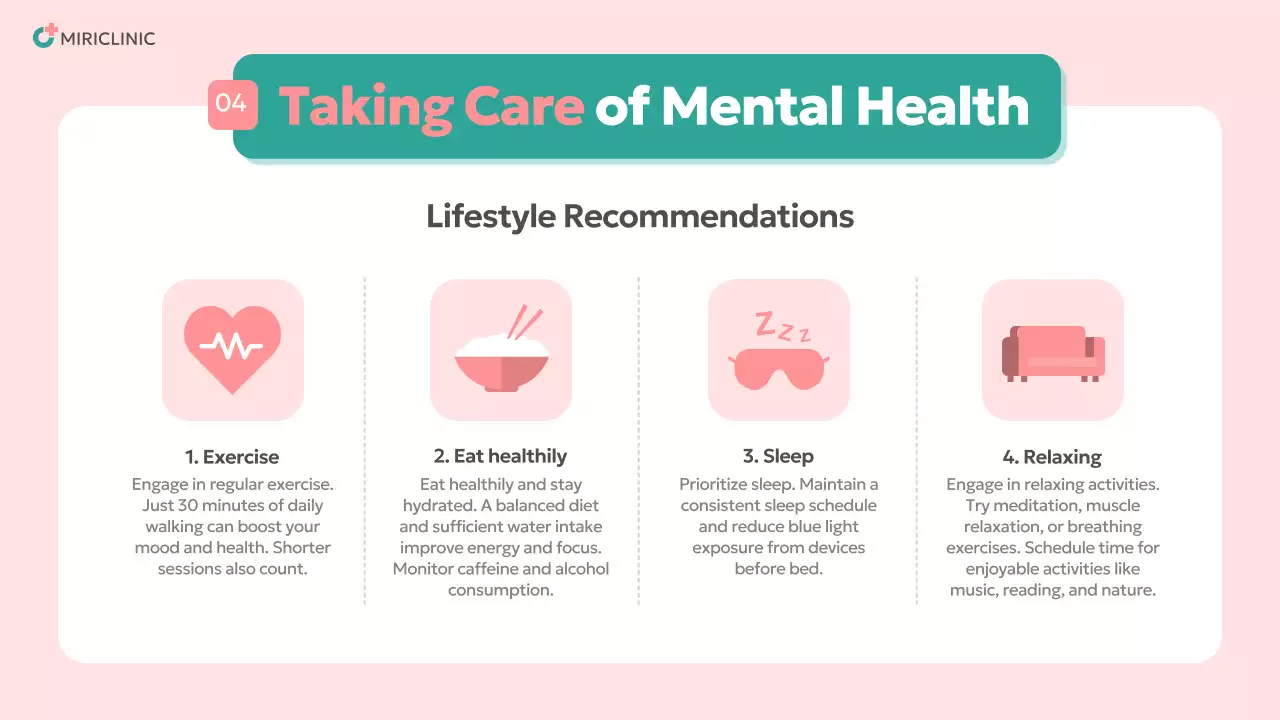 Pink Minimal Mental Health Guide Presentation