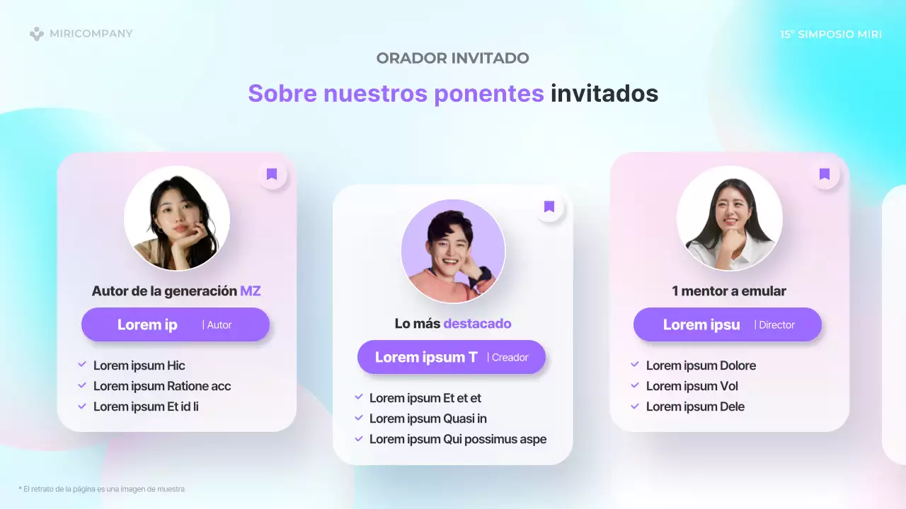 Presentaciones de altavoces de moda en azul claro y rosa