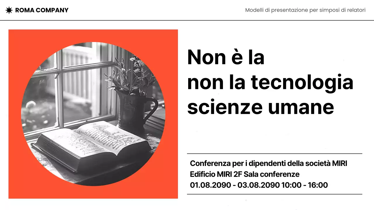 Moderno talk deck per altoparlanti in arancione e in bianco e nero