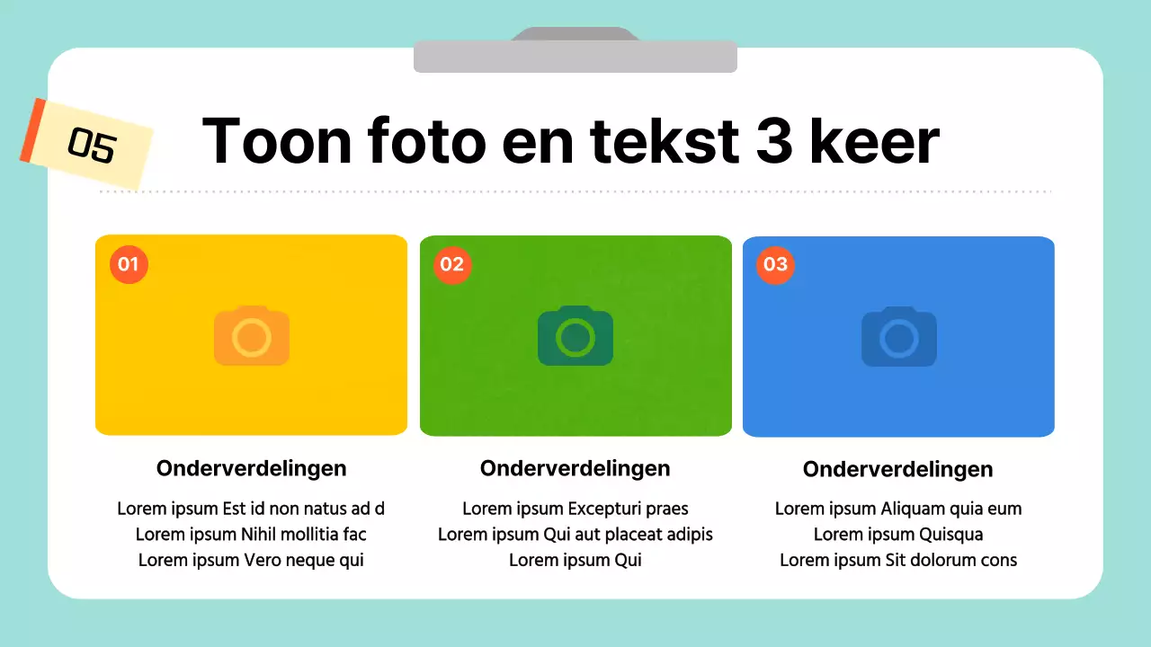 Een eenvoudige leuke gids in lichtblauw en wit