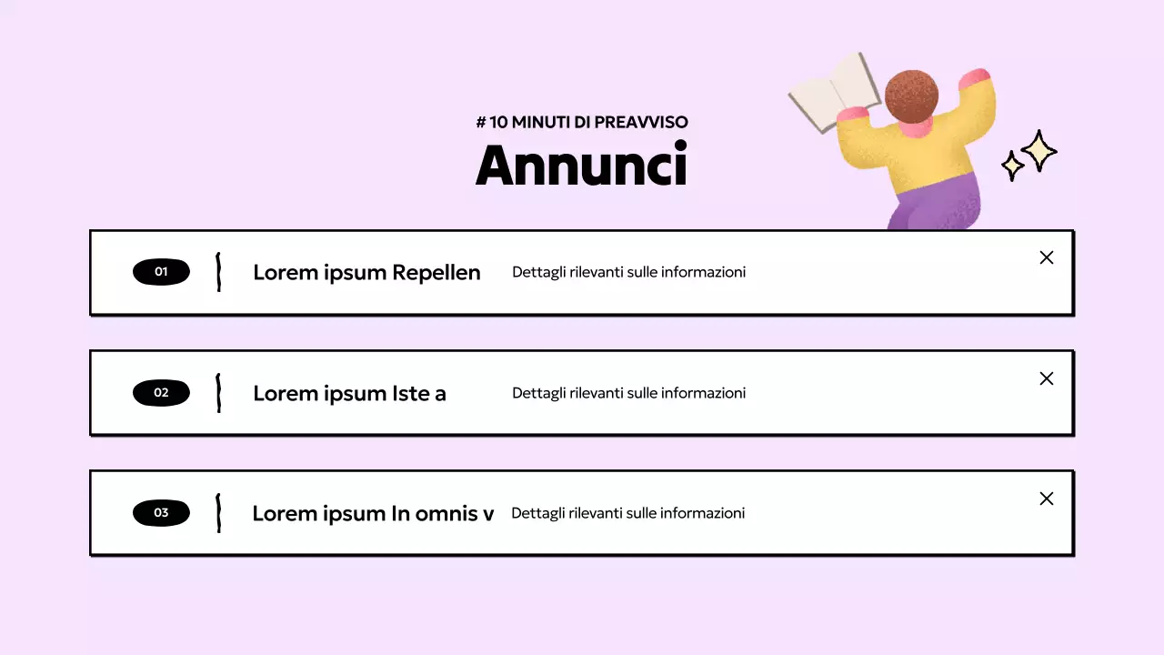 Semplice presentazione del club del libro in azzurro e giallo