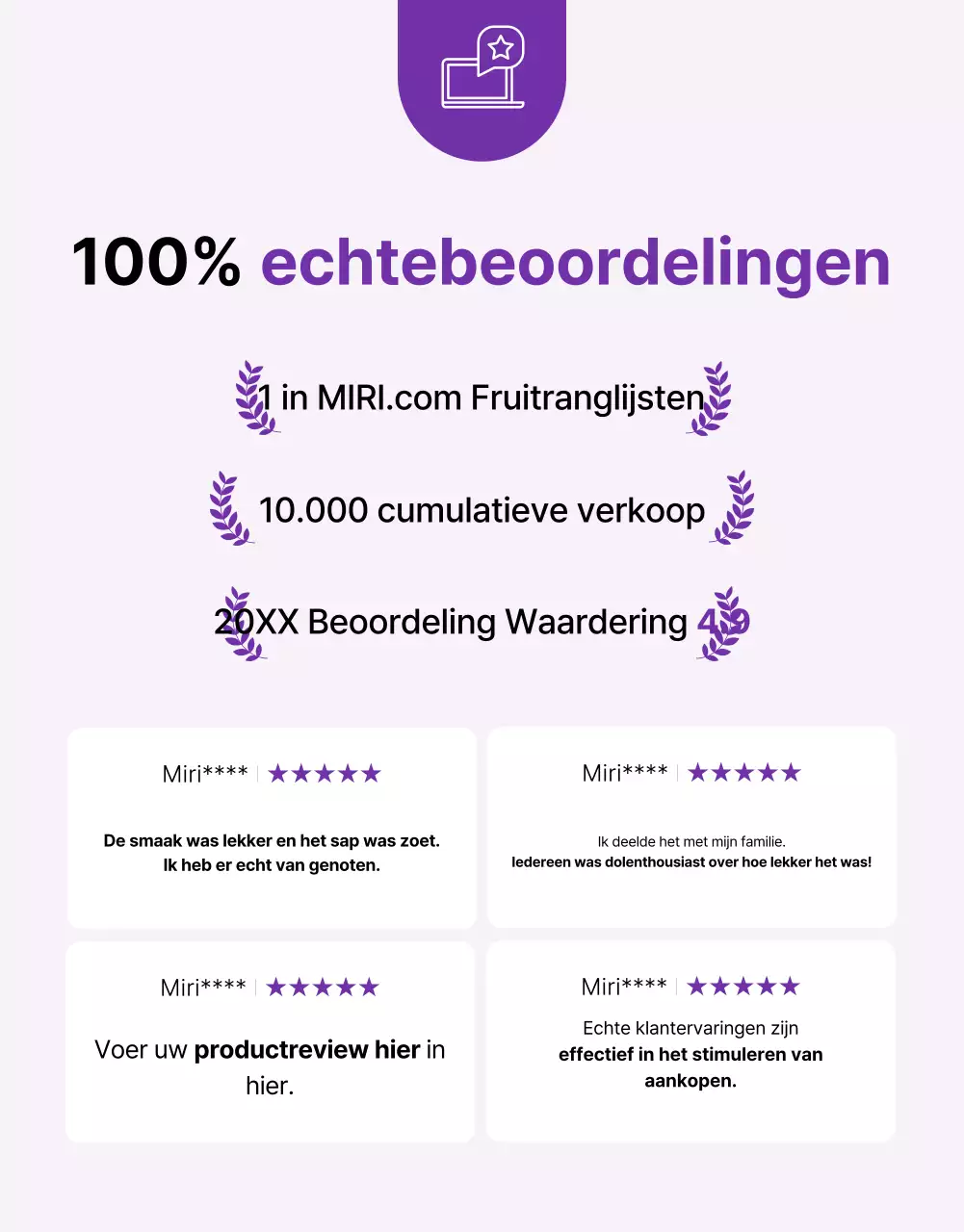Promoot eenvoudige seizoensfruitdruiven in paars en mauve