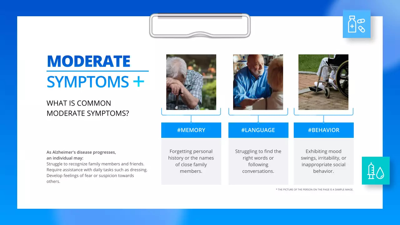 Blue Modern Alzheimer's Guide Presentation
