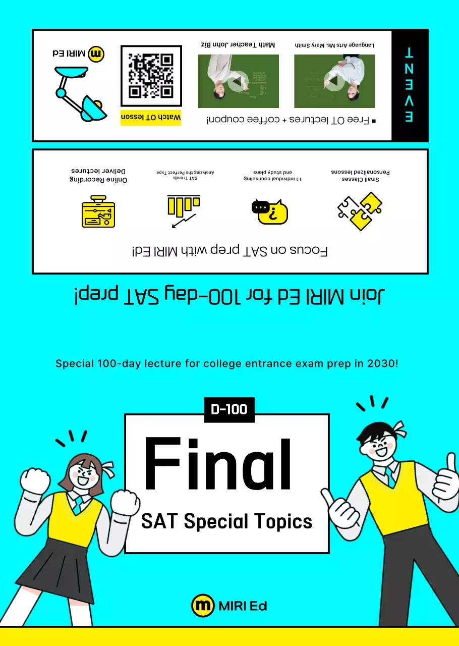 Selebaran sekolah SAT yang rapi