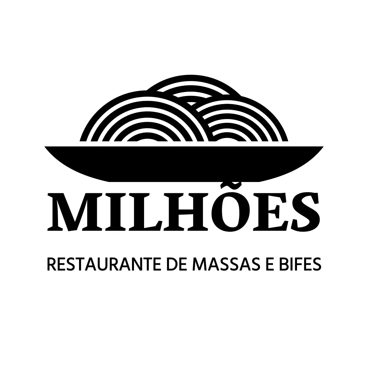Logótipos de restaurantes com ícones minimalistas