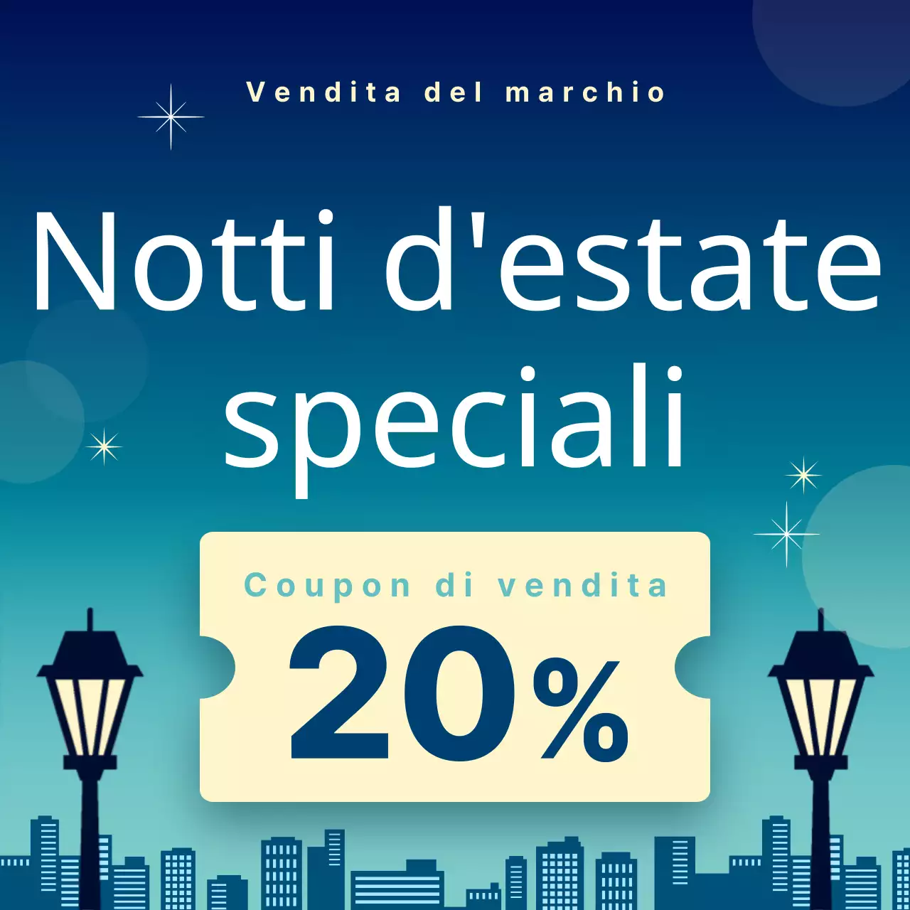 Annuncio in miniatura per una serata estiva di tendenza in viola e rosa