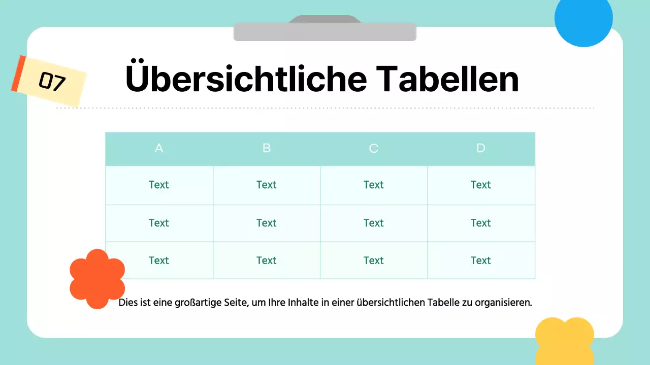 Ein einfacher, niedlicher Leitfaden in Hellblau und Weiß