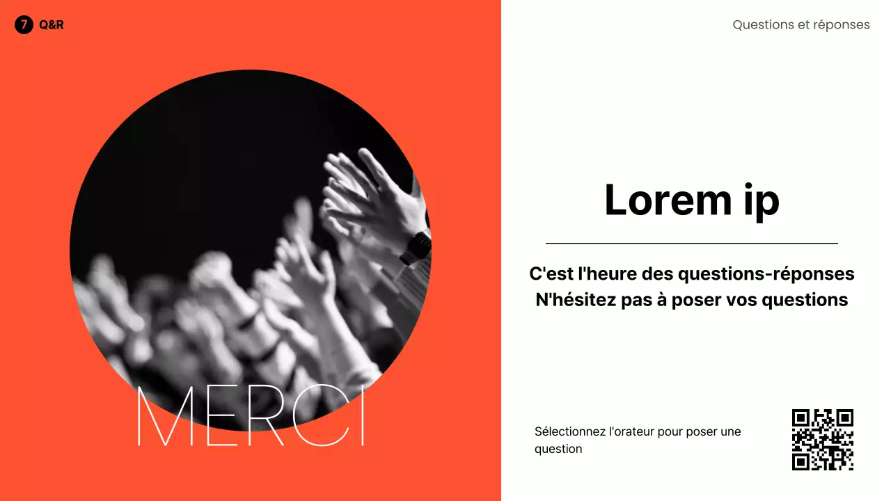 Haut-parleur moderne en orange, noir et blanc