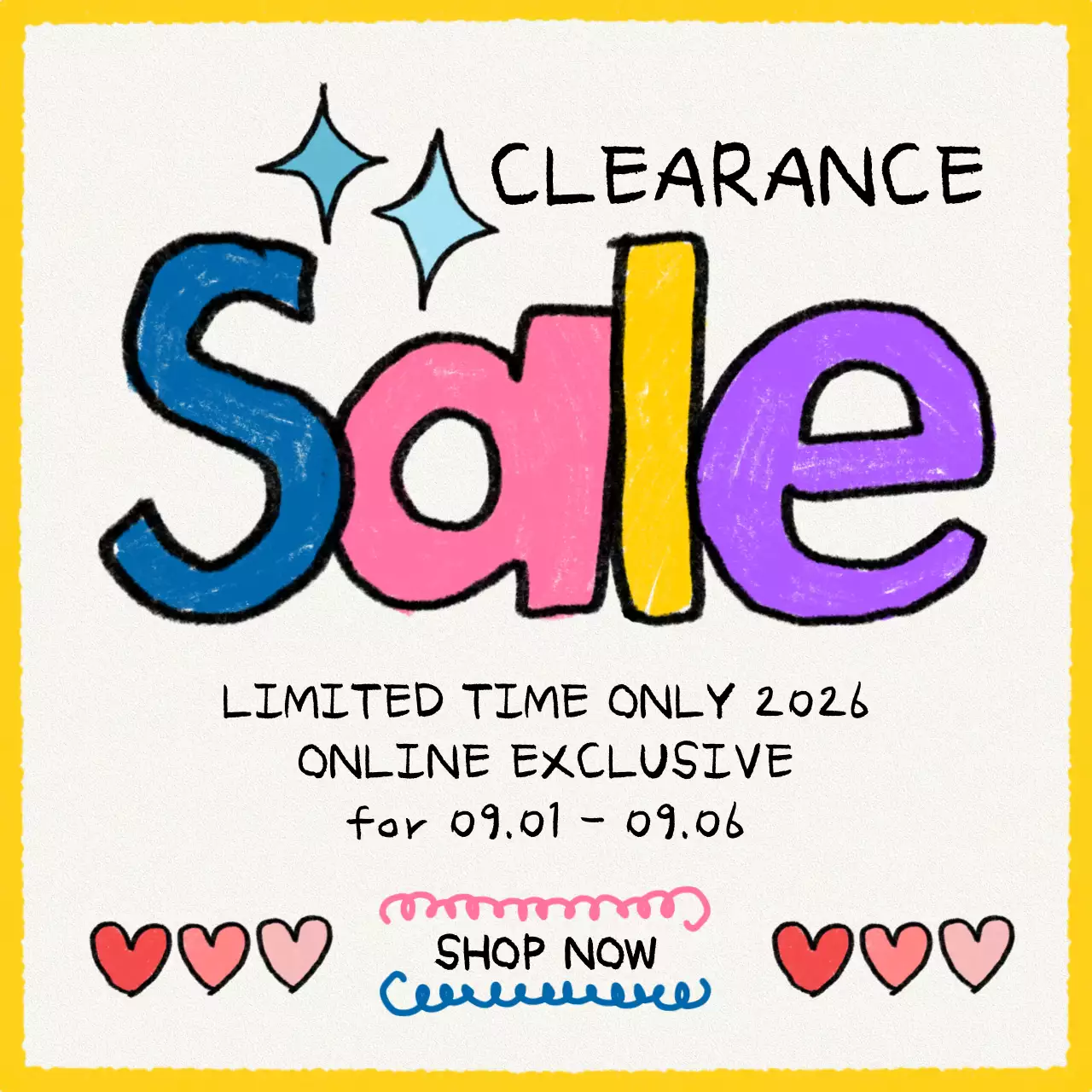 Colourful Trendy Sale Promotion Social Media Post