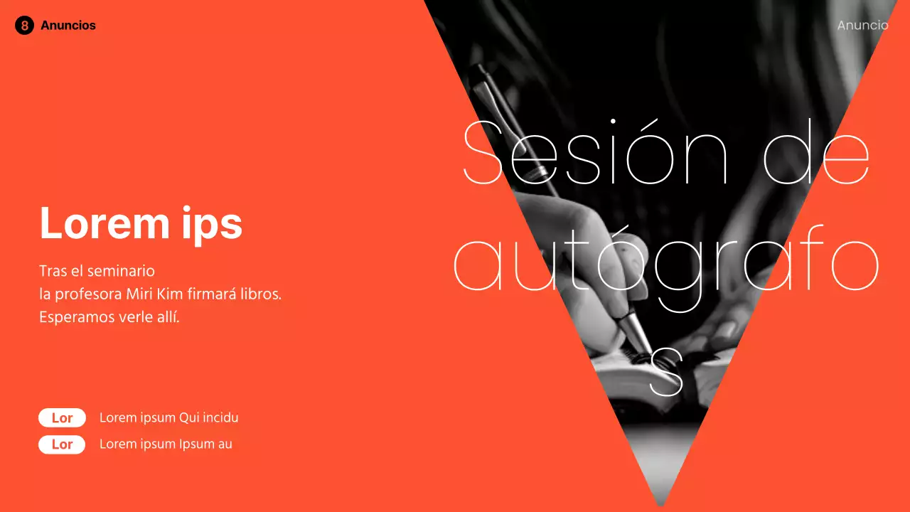 Moderna cubierta de altavoces en naranja y blanco y negro