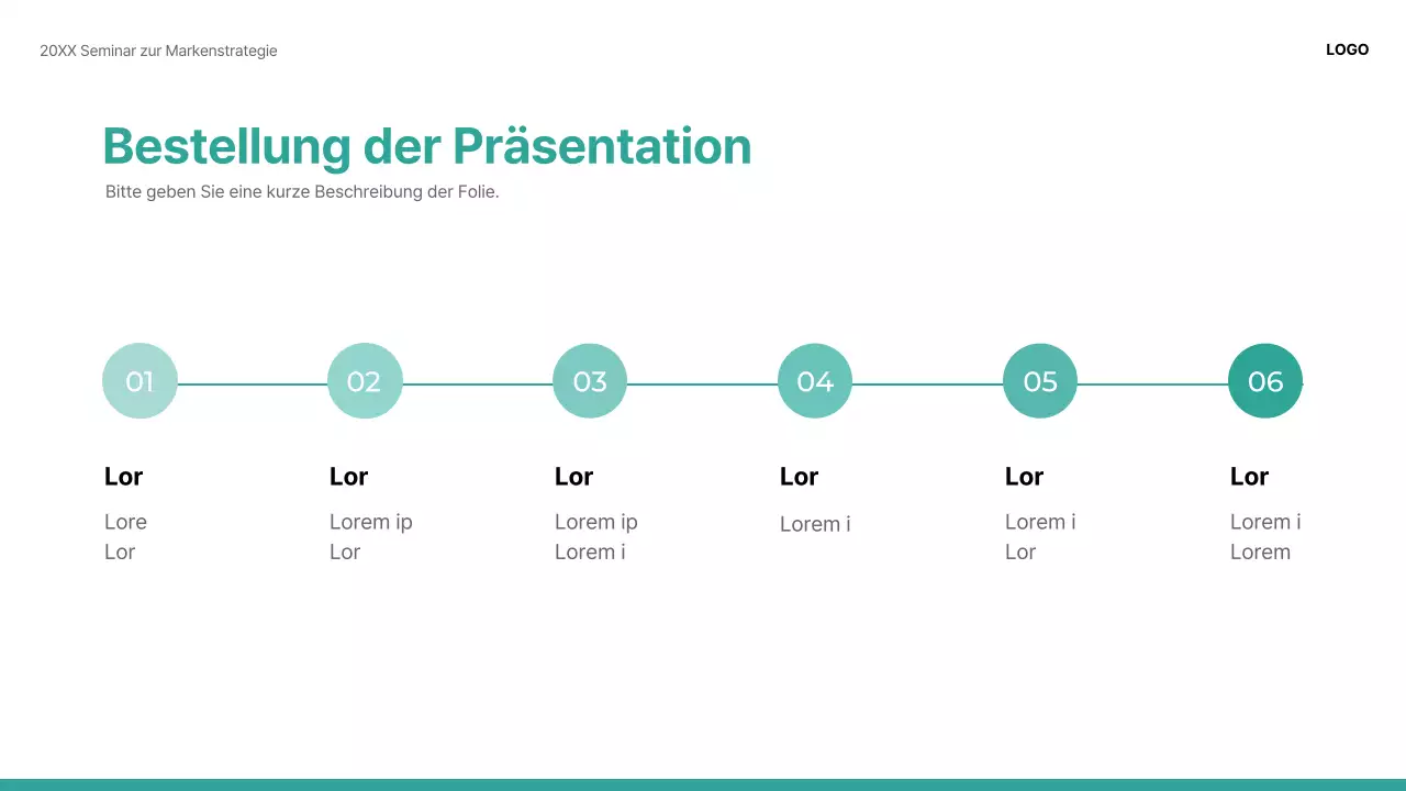 Eine moderne, grün-weiße Präsentation einer Fallstudie zur gemeinsamen Nutzung von Marken