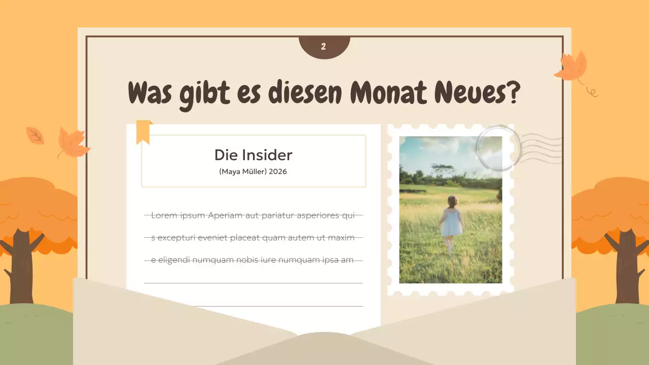 Eine Auswahl an herbstlichen Buchempfehlungen in Orange und Grün