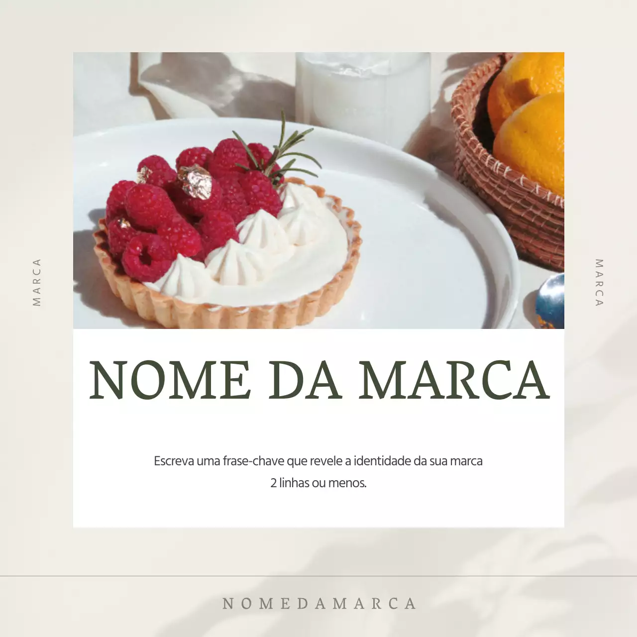 Comercialização de uma marca simples de loiça de mesa em marfim