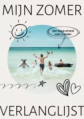 Een mintkleurige vakantiepost