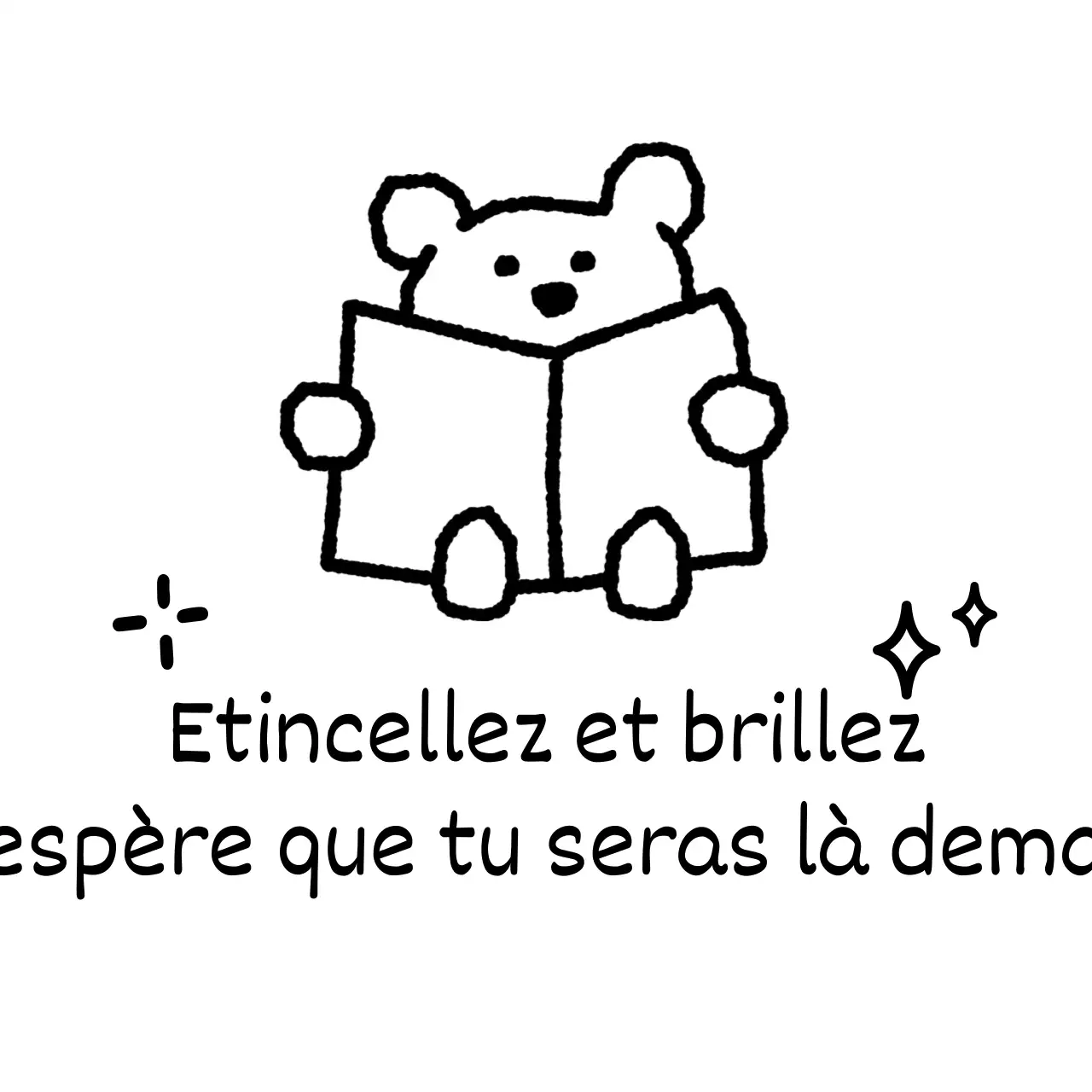 Promouvoir avec des phrases mignonnes et encourageantes