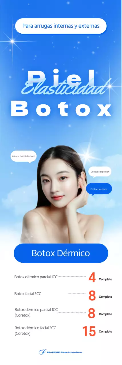 Pancartas alegres y luminosas para eventos y procedimientos de dermatoplastia