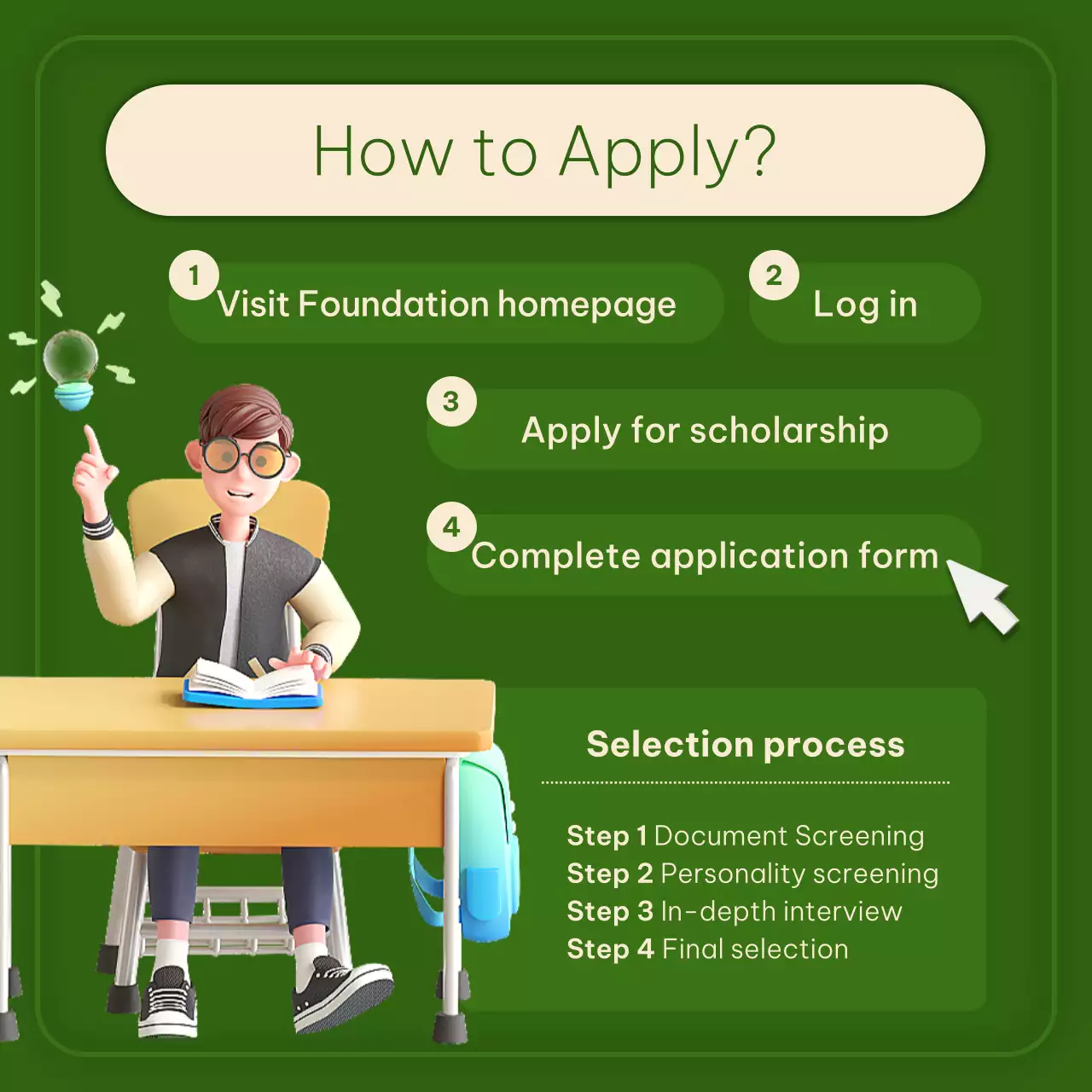 Green Modern Academic Guide Instagram Carousel
