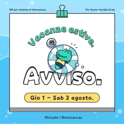 Vacanze estive in verde e blu