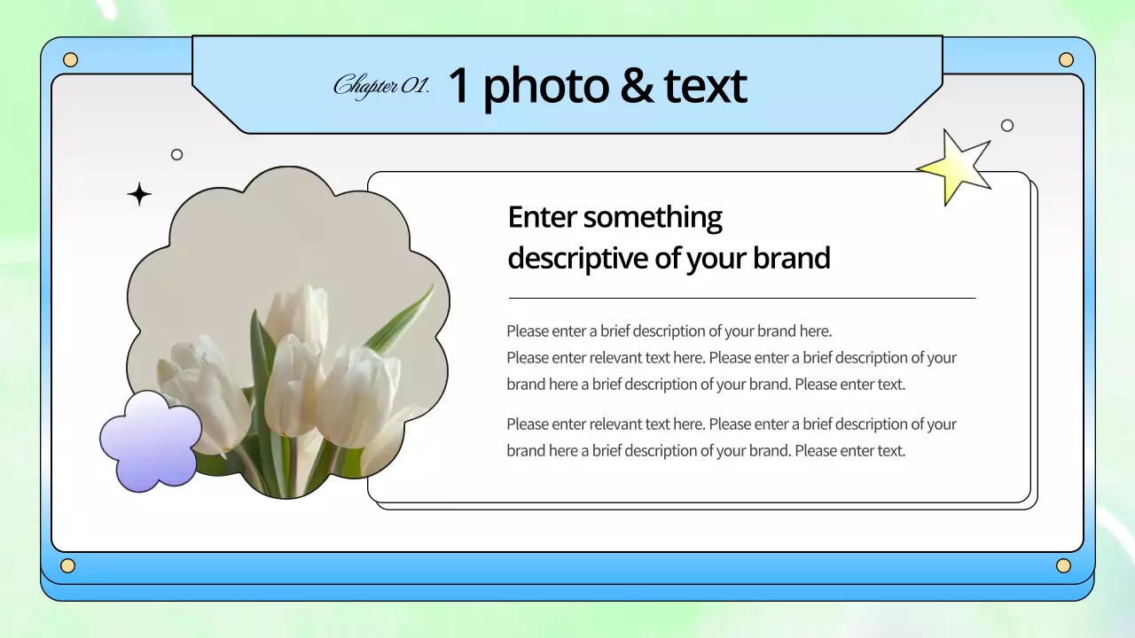 블루 레트로 가이드 프리젠테이션