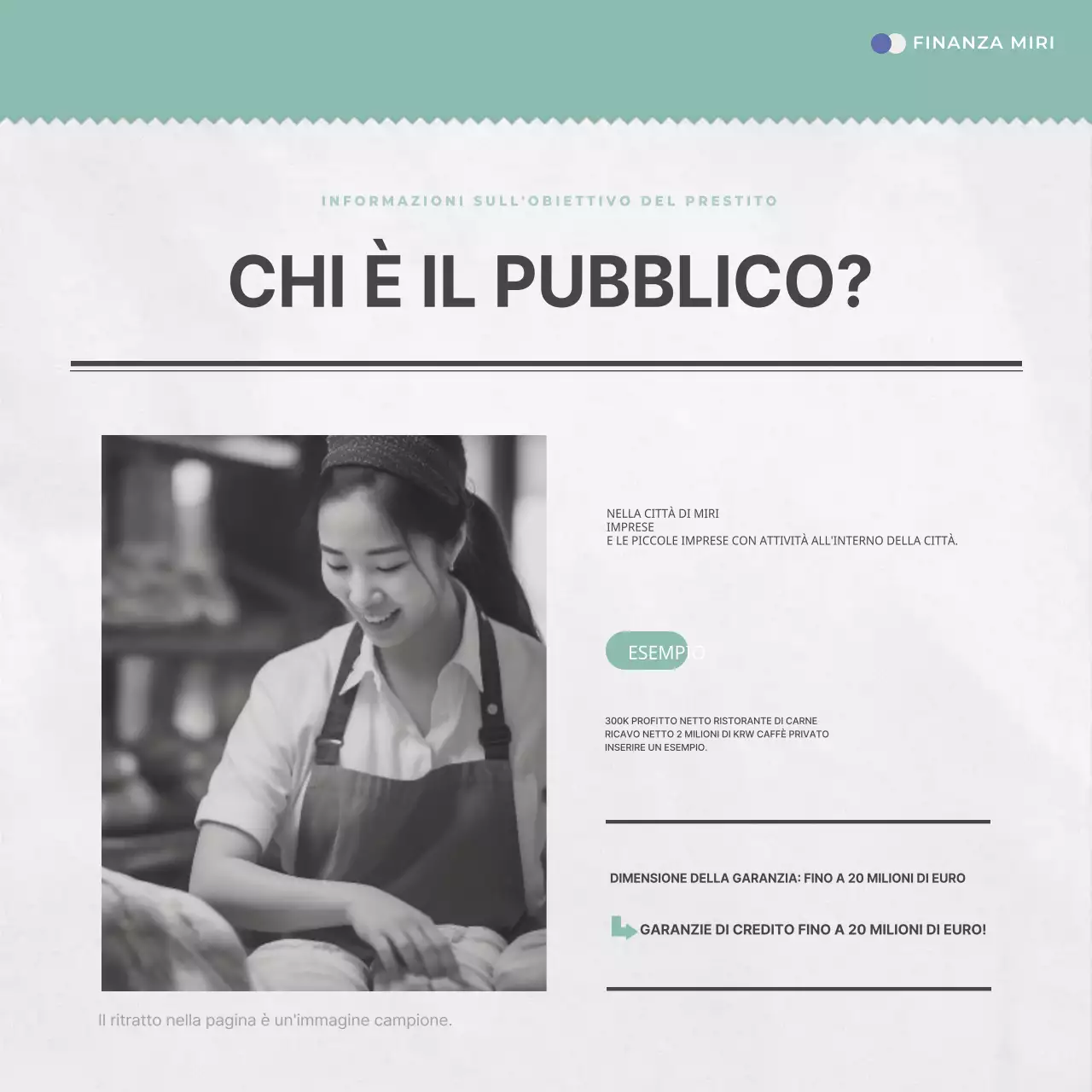 Sui prestiti semplici a tasso agevolato in blu e menta