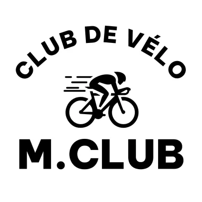 Un club simple avec l'illustration d'un vélo de course
