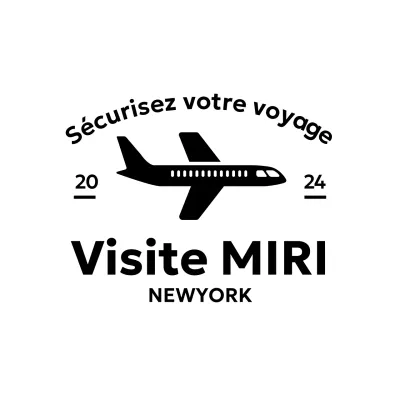 Logo promotionnel de voyage avec un avion