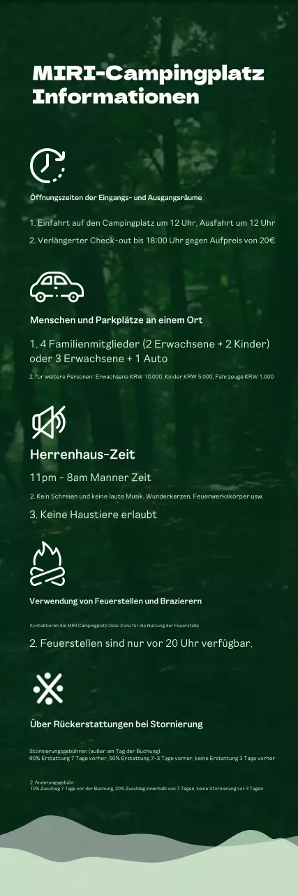 Einführung und Leitfaden für den grünen und sauberen Campingplatz