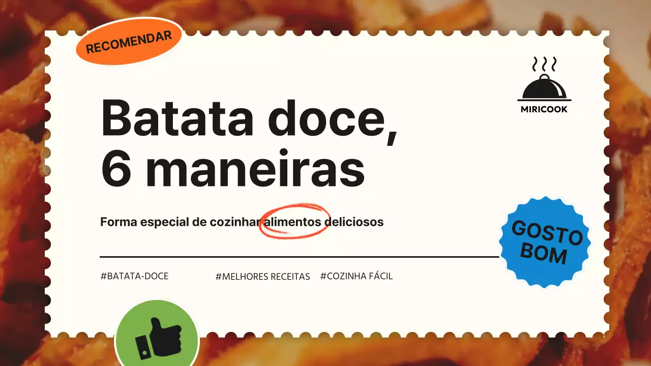 Sobre esta receita simples de batata-doce em marfim e laranja