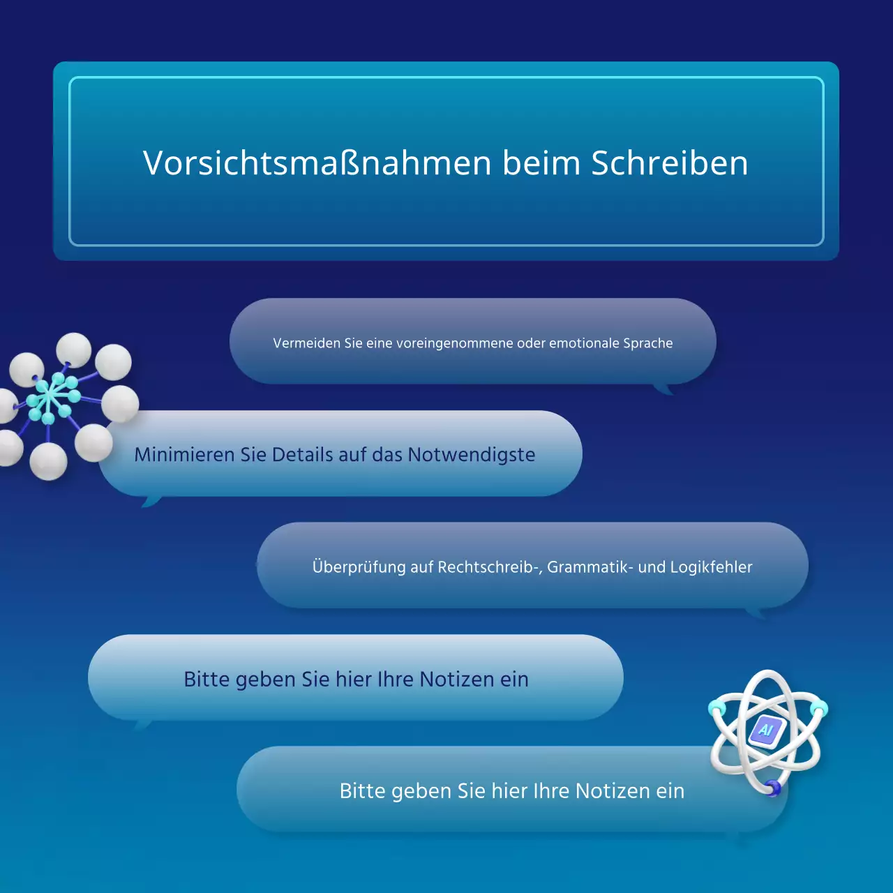 Förderung von blauen und neonfarbenen KI-Eingabeaufforderungen mit Cyber-Feeling