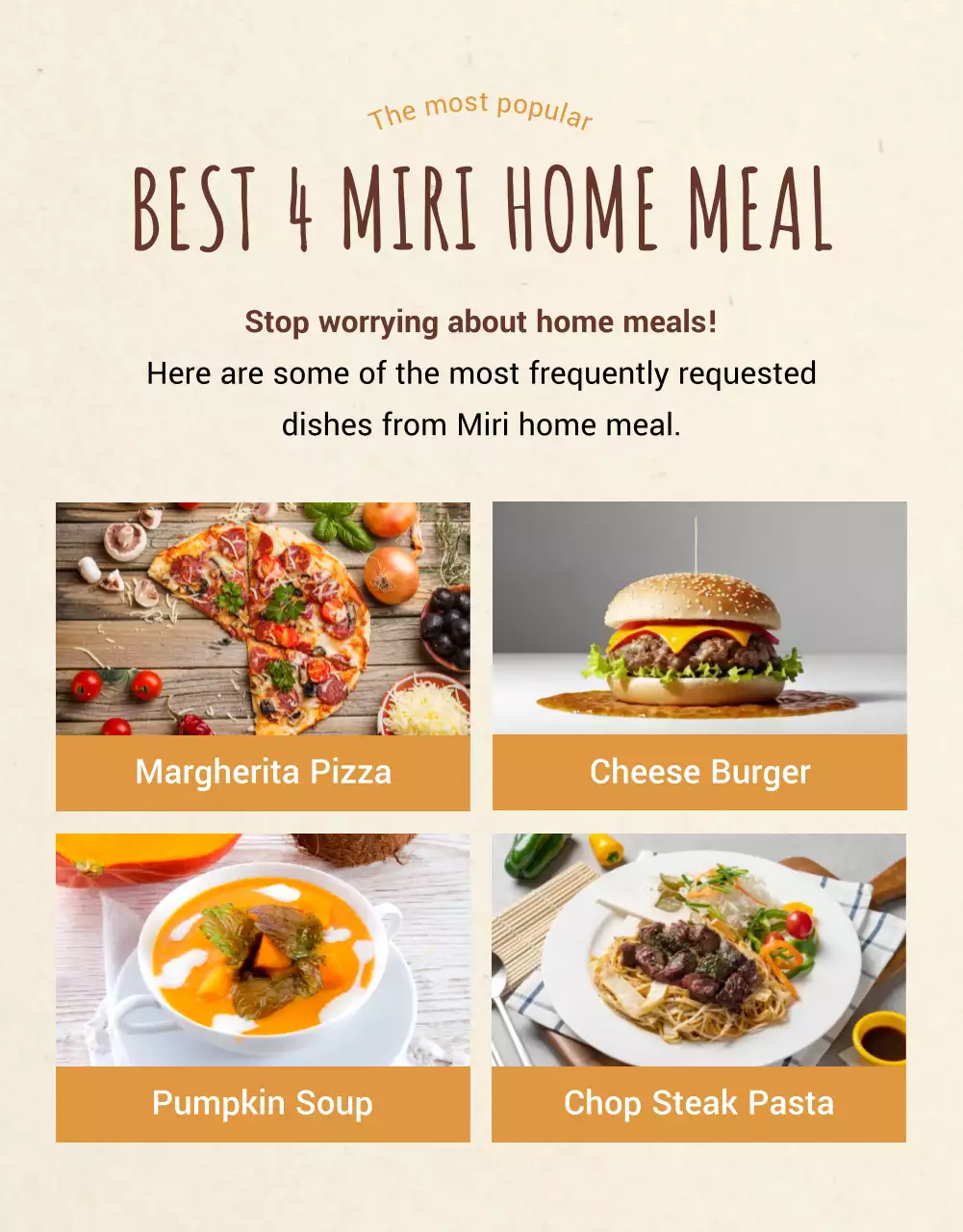 Beige Rustic Breakfast Promotion Poster