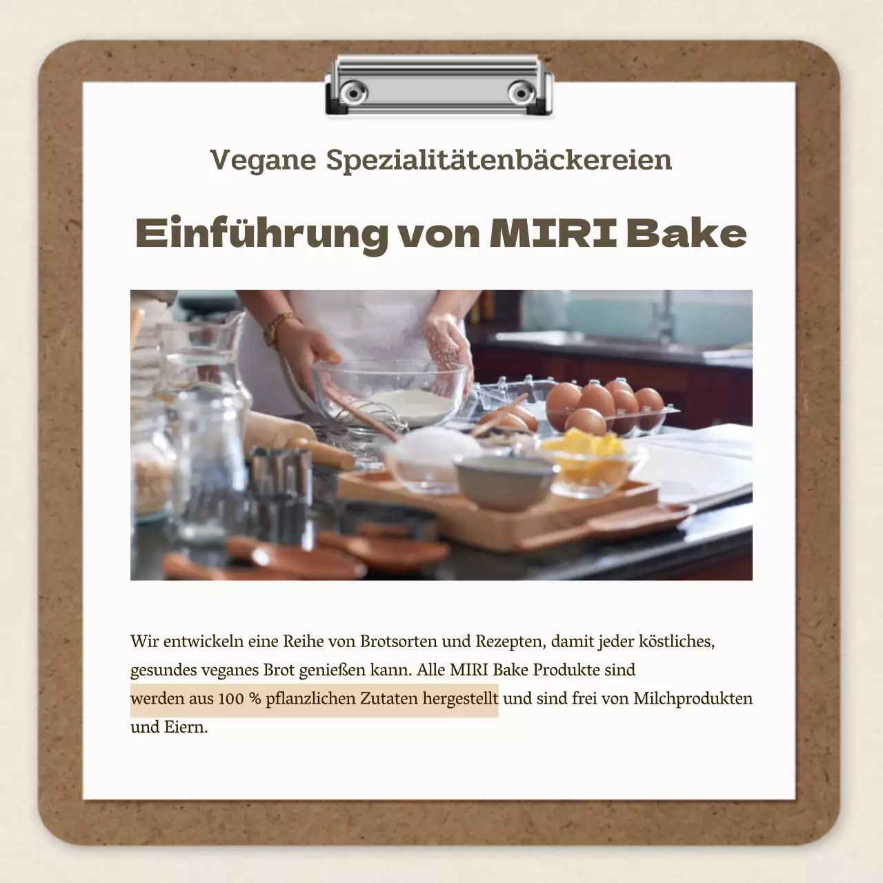 Brown und Vintage Backen Ein-Tages-Kurs Rezept